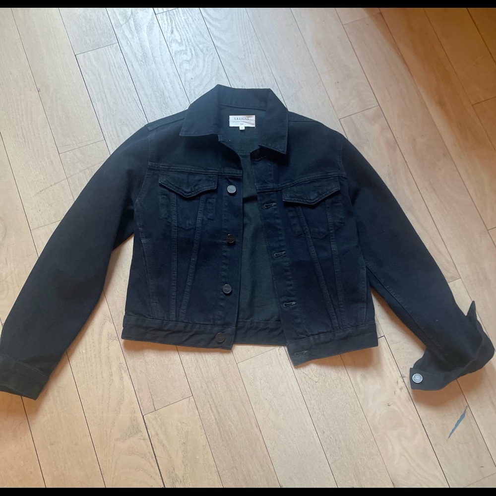 La Ligne Black Denim Jean Jacket